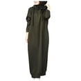 thumbnail image 2 of Maxi Long Hoodie Dress for Women Spring Fall Winter Loose Muslin Hooded Sweatshirt Dress Pullover Top, 2 of 8
