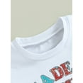 thumbnail image 5 of 4th of July Baby Girls Boys Short Romper Summer Short Sleeve Round Neck Letter Casual Party Street Short Tops For Independence Day, 5 of 9