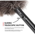 thumbnail image 4 of 2 Pack Retractable Feather Duster - Genuine Ostrich Feathers, Fluffy and Natural Feather Duster Anti-Static,Reusable Eco-Friendly Handheld Cleaning for Keyboard/Home,Car,Office(10 to 15 Inches), 4 of 7