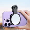 thumbnail image 1 of Peggybuy Smartphone Camera Mirror Reflection Clip Set Phone Rear Selfie Mirror Selfie Artifact Reflection Outdoor Lens Mirror for Travel, 1 of 9