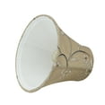 thumbnail image 6 of Aspen Creative 30069-9 Small Bell Shape Chandelier Clip-On Lamp Shade Set (9 Pack), Transitional Design in Light Gold, 6" bottom width (3" x 6" x 5"), 6 of 6