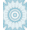Blue, Pattern 2, variant on ODIKA 4'x6' Machine Washable Non-Slip Area Rug, Pristine Glacial Festive Celebration Base High Traffic Rug, Blue, 740815