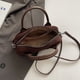 thumbnail image 2 of Bolso Hombro Gamuza para Mujer Con Correa Ajustable Boston Tote Bag Viajes (café), 2 of 9