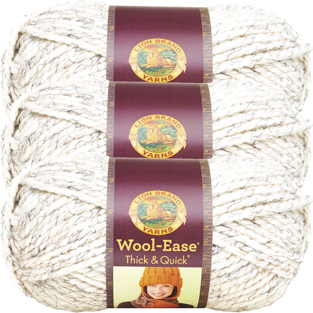Lion Brand WoolEase Thick & Quick YarnWheat, Multipack Of 3 Walmart