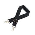 thumbnail image 2 of Minnieouse Bolso Cinturón ancho Correa de bandolera ajustable Engrosamiento Extraíble Ligero Correas desmontables Viajes, Equipaje y Accesorios Varios Negro Botón dorado claro, 2 of 6