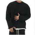 thumbnail image 3 of QIPOPIQ Chandail Molletonné Doux pour Hommes, Chandail en Mélange de Coton, Chandail à Col Rond pour Hommes en Liquidation, 3 of 4