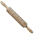 thumbnail image 1 of MasteelfCA Wooden Rolling Pin Beautiful Printing Rolling Pin for Home Store Baking (Dog and Bone Pattern), 1 of 8