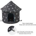 thumbnail image 3 of HSHDLDF Maison Extérieure pour Chat, Maisons Imperméables pour Petits Chiens, Maisons pour Chat Sauvage Ou Tout Chat Extérieur, Design de Rideau Transparent Amovible (Traditionnel, Petite Yourte), 3 of 7