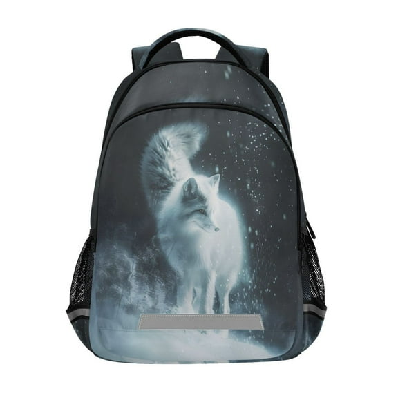 ALAZA A Cool Fox in Winter Backpack Elementary School Bag Bookbag Travel Rucksack
