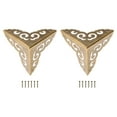 thumbnail image 1 of 2 Pcs 65mm Decorative Box Corner Cover, Corner Protector, Bronze, 1 of 6