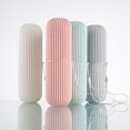 thumbnail image 2 of bedienty Creative Portable Toothpaste Toothbrush Holder Case Non-Slip Strip Germproof Storage Box Plastic Couple Bathroom Accessories green 1Set, 2 of 6