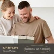 Professional Barber Clippers and Trimmer Set for Haircut Electric Grooming, Best Gifts for Men