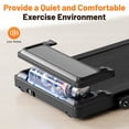 thumbnail image 6 of Simenmax 2-in-1 Foldable Walking Treadmill with Handrails, Quiet Under Desk Treadmill for Home Office, Remote Control, LED Display, 265lbs Capacity, Black, 6 of 9