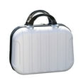 thumbnail image 1 of HLONK Makeup Storage Organizer Travel ABS Toiletry Suitcase Box Mini Boarding Luggage Cosmetic Case Large Capacity Bag White, 1 of 10