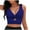 Purple, variant on Hinvhai Bikini Tops for Women Clearance Cropped Tankini Tops Beach Padded Knot Twist Cut Out Adjustable Tank Swimwear Top Only Watermelon Red S(S)
