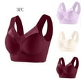 thumbnail image 1 of Plebaso Womens Full Coverage Bras Seamless Comfortable Bras No Underwire Bralettes for Everyday 3 Pack, 1 of 2