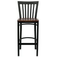 thumbnail image 6 of Flash Furniture HERCULES Series Black School House Back Metal Restaurant Barstool - Cherry Wood Seat, 6 of 7