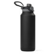 thumbnail image 1 of Botella de agua ZULU Powerfill Pro de 1,2 L de acero inoxidable negra, 1 of 7