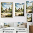 thumbnail image 4 of Designart "Tennis Court Country Clubs painting III" Cityscapes Floater Framed Wall Art Print, 4 of 7