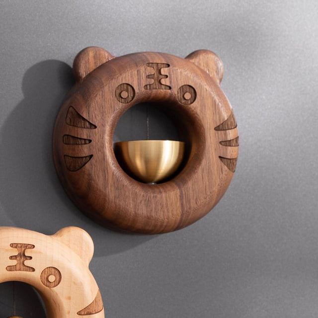 Campana magnética Simple para , bonita gato, campana de puerta de maciza para abrir , regalos de inauguración CUTICAT Campana de comerciantes