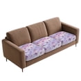 thumbnail image 6 of Xoenoiee Purple Butterfly Marble Pattern Stretch Patio Cushion Covers Sofa Couch Seat Chair Slipcovers Waterproof Cushion Cover Replacement Furniture Protector for Pets Kids, 6 of 7