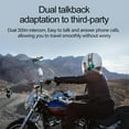 thumbnail image 6 of CNV Y10-2X Motorcycle Helmet Bluetooth Headset, Dual 300m intercom, Bluetooth 5.3 Headphone, Smart Noise Reduction, HiFi Level Sound Quality, IPX6 Waterproof, Compatible with All Helmets, 6 of 6