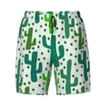 thumbnail image 4 of Lsque Mens Swim Trunks Cactus 1 Pattern - Bathing Suit Compression Liner - Beach Swim Shorts Swimwear - (S-3XL) - Stretch Quick Dry -, 4 of 9