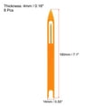 thumbnail image 2 of Uxcell 7# Plastic Netting Needle Shuttles Net Repair Mending Tool, Orange 8 Pack, 2 of 5