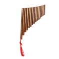 thumbnail image 3 of Pan Flute, Easy To Learn Panpipes Natural Handmade 15 Pipes Bamboo  for Music Lovers, 3 of 7