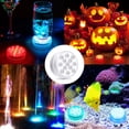 thumbnail image 3 of Luz LED sumergible, 16 luces subacuáticas multicolores, 13 cuentas LED con control remoto RF, luces de baño impermeables para jardín, piscina, florero, acuario, decoración (1 unidad), 3 of 5