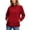 Red, variant on Cilsoka Women's Softshell Jacket Water Resistant Full Zip Windbreaker Lightweight Plus Size Coat with Stand Collar and Zip Pockets