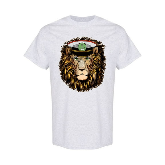 Lion Sea Captain T-Shirt Men -Image by Shutterstock, Male XX-Large