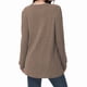 thumbnail image 4 of Camisas de Larga para Mujer, Suéteres Largos con Bolsillos, Túnicas Holgadas Café XL, 4 of 5