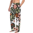 thumbnail image 2 of Balery Rabbits on Floral print Men's Pajama Pants,Ultra Lightweight Pjs,Lounge Pant-X-Large, 2 of 9