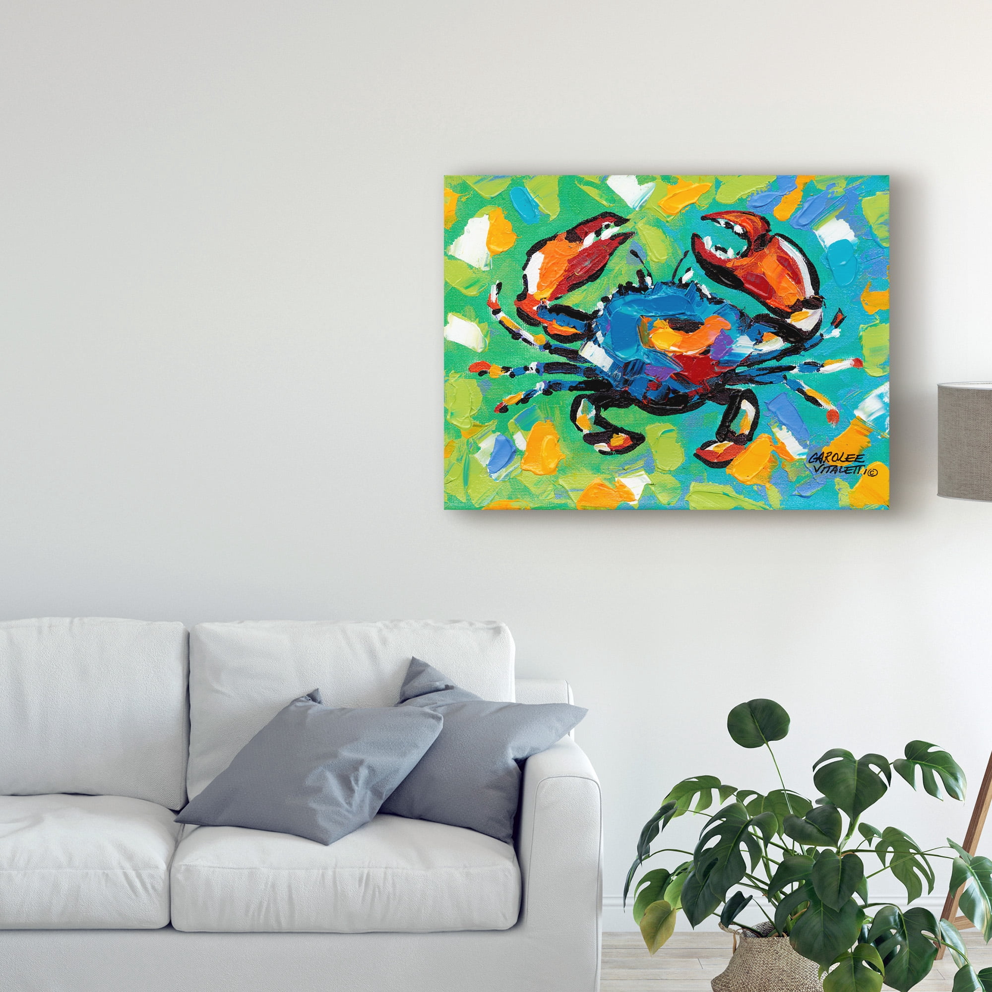Trademark Fine Art 'Seaside Crab II' Canvas Art by Carolee Vitaletti