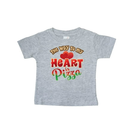 

Inktastic Pizza Way to my Heart Italian Food Gift Baby Boy or Baby Girl T-Shirt