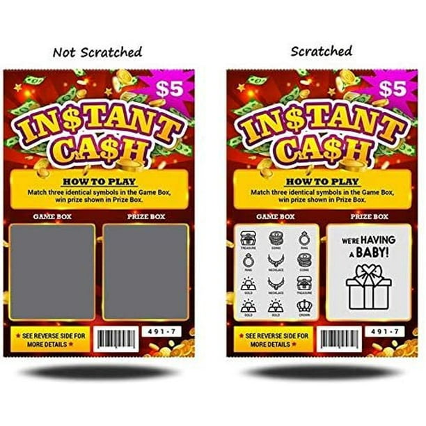 Pregnancy Announcement Lottery Scratch-Off Ticket, Surprise Pregnancy Reveal Idea, 4x6 Pregnancy Announcement Lottery Scratch-Off Ticket, Surprise Pregnancy Reveal Idea, 4x6