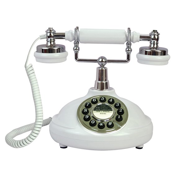 Teléfono fijo con cable TelPal retro vintage de botones