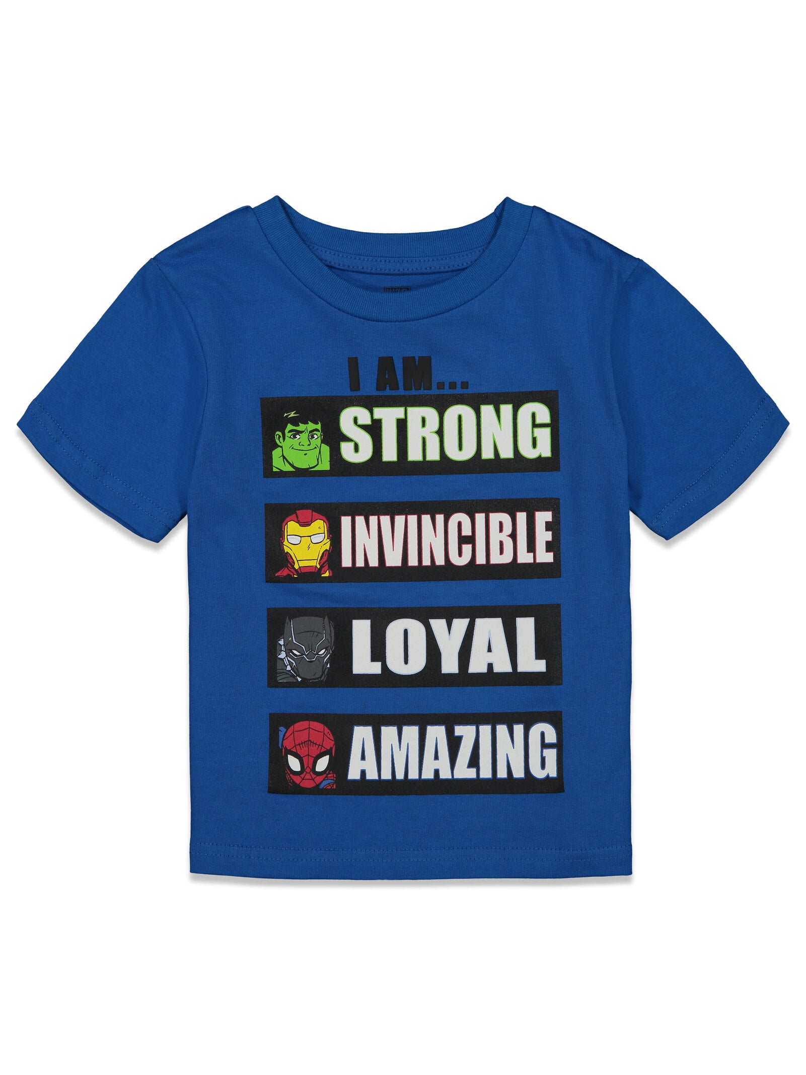Marvel Avengers Spidey and His Amazing Friends Spider-Man Iron Man Miles Morales 4 Pack T-Shirts Toddler to Big Kid