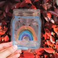 thumbnail image 4 of Window Cling Prevention Reusable-prism Hexagon Butterfly Rainbow Window Glass Decals, 4 of 4