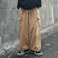 thumbnail image 2 of YUELONGHU Men's Casual Cargo Pants Mens Cargo Pants Slim Fit Stretch Male Solid Color Pocket Trousers Tether Athletic Loose Cargo Pants Xl, 2 of 9