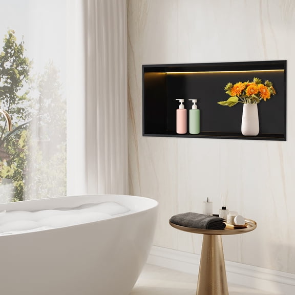 Recessed Shower Shelf, Recessed Storage Shelf, Recessed Shower Shelf with LED