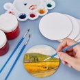 thumbnail image 3 of 24pcs Painting Canvas Panels with Coated Paper on the Back Blank Drawing Boards for Oil & Acrylic Painting Flat Round White 10x0.3cm, 3 of 7