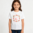 thumbnail image 2 of Girls Graphic Tees Duck Strawberry Wreath Kids T Shirt Cute 100% Cotton Short Sleeve Soft Tops 4-13Y, 2 of 5