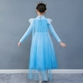 thumbnail image 5 of Little Girl Frozen Princess Dress Snow Party Queen Halloween Elsa Costume Blue with Cape, 5 of 6