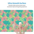 thumbnail image 6 of Disketp Gaming Mouse Pad Colorful Palm Leaves Pattern Large Mouse Mat Long Extended Desk Pad Non-Slip Rubber Mice Pads Stitched Edges Thin Pad (11.8x31.5 Inch), 6 of 8