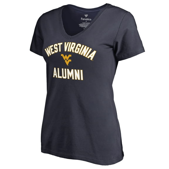 Women's Navy West Virginia Mountaineers Team Alumni T-Shirt