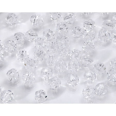 Darice Crystal Beads - Darice Clear Crystal Plastic Faceted Beads, 8mm, 480 Pieces