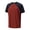 #0379-Red, variant on Men's Sports Shirts Moisture Wicking Quick Dry Short Sleeves Crew Neck Raglan Sleeve Color Block Stretch Tops Compression Shirt for Men Breathable Running Training Outdoor