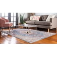 thumbnail image 5 of Unique Loom Dumbo Brighton Rug Blue/Beige 9' x 12' 2" Rectangle Medallion Bohemian Perfect For Living Room Bed Room Dining Room Office, 5 of 10